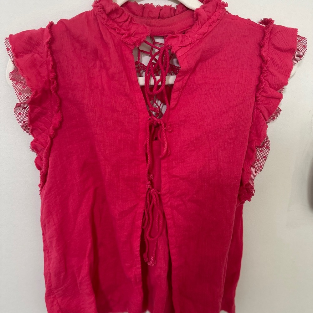 Red Butterfly Top - Picture 2 of 3